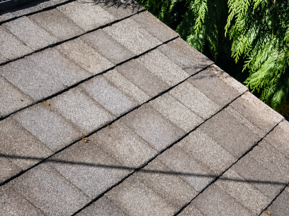 Clean gutter after professional gutter cleaning