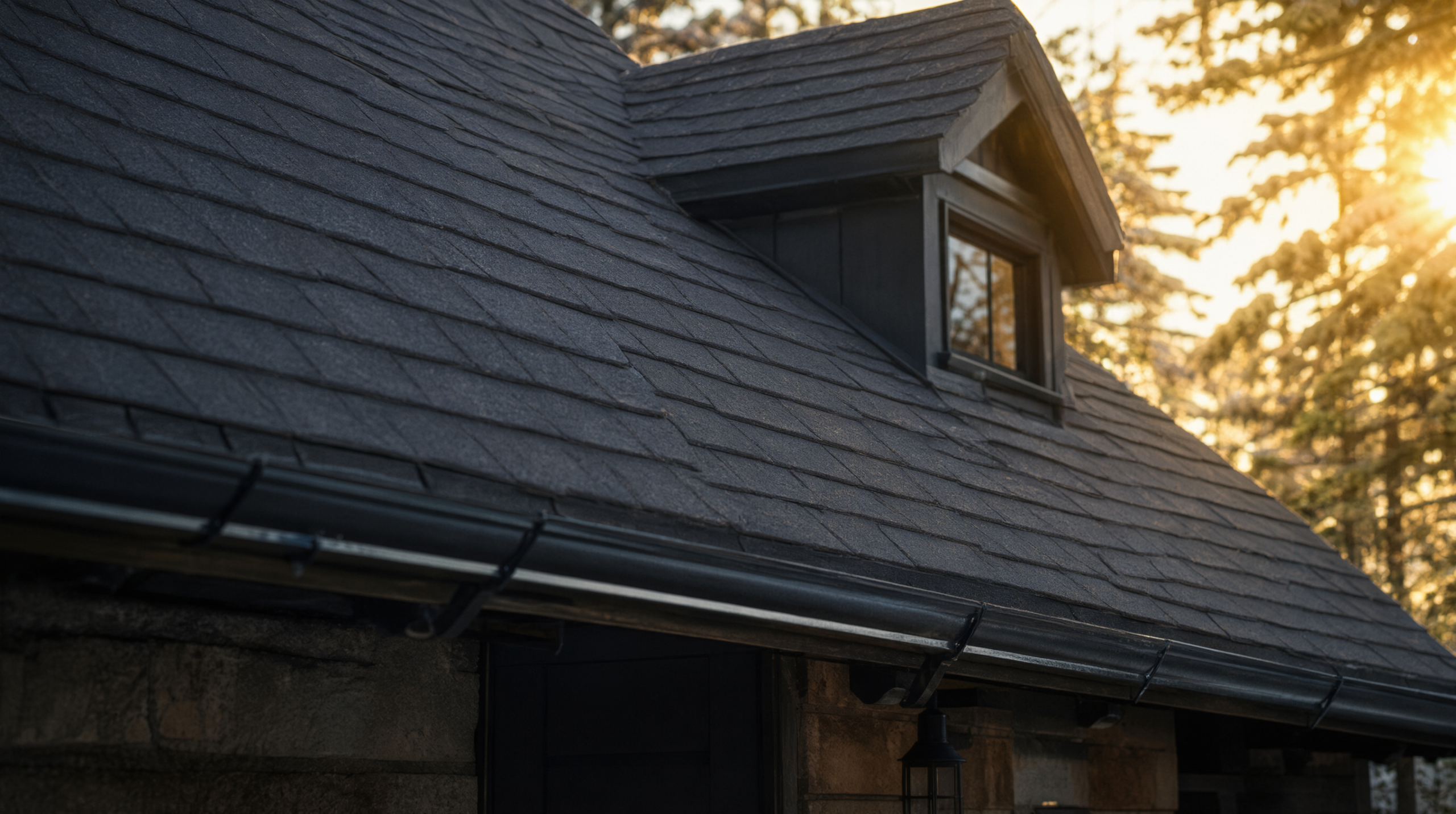 Clean gutter after professional gutter cleaning