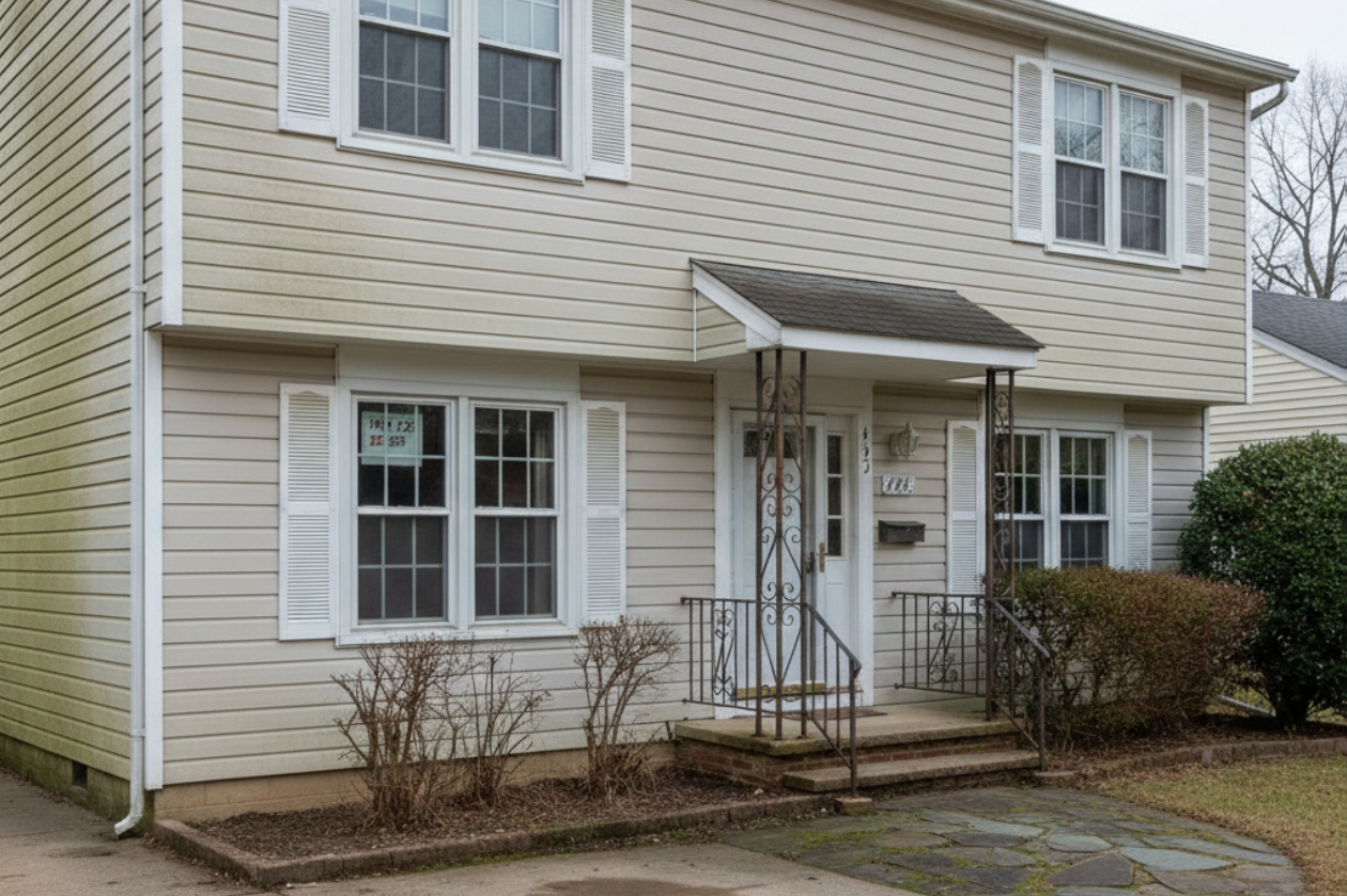 Clean gutter after professional gutter cleaning